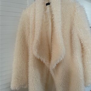Elegant Cream Teddy Jacket